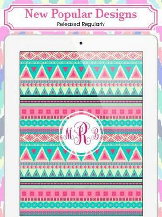 Monogram Lite Wallpaper Background Maker HD With Glitter Themes
