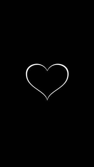 Black Wallpaper With White Heart In The Middle At Gretchen Shaw