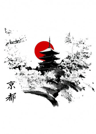 Japan Poster By Space Nature Displate Japanese Drawings