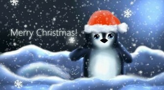 Cute Penguin Christmas Wallpaper Image Pictures Becuo