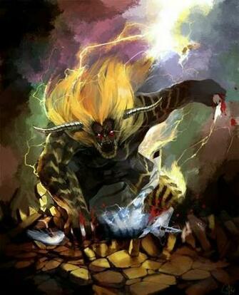 Rajang Eating A Kirin Monster Hunter Universe