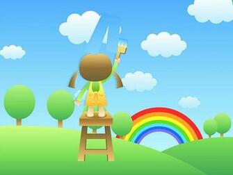 For Children S Day Illustration Painting The Sky21