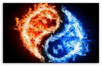 Yin Yang Fire Water HD Wallpaper For Standard Fullscreen Uxga