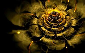Golden Flower Wallpaper