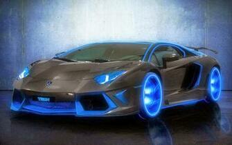 Black And Blue Lamborghini Desktop Wallpaper
