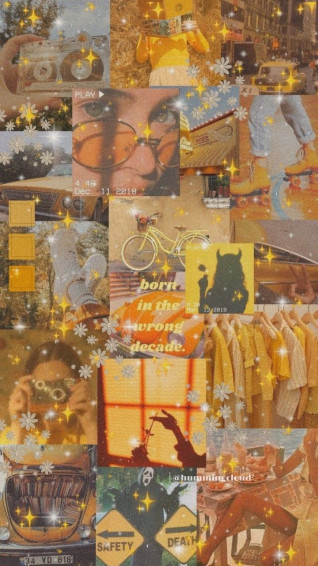 Vintage Yellow Wallpaper