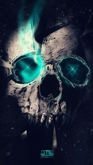 Blue Skull Wallpaper iPhone