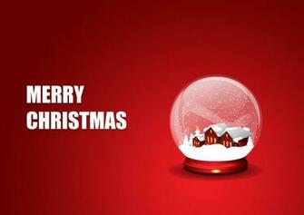 Merry Christmas Snow Globe Wallpaper