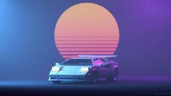 4k HD Retrowave Purple