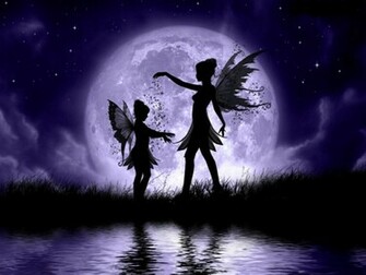 Beautiful Clouds Fairy Sisters Abstract Fantasy HD Wallpaper