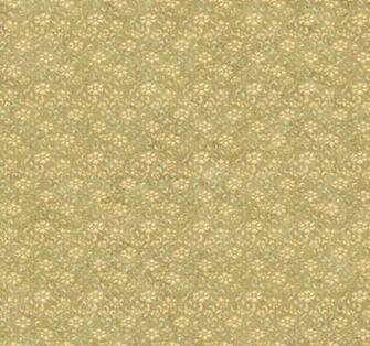 Wallpaper Designer Craftsman Style Art Nouveau Small Floral Gold Cream
