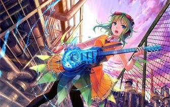 Amine Cute Wallpaper Music Machinery Guitar Girl Drawing