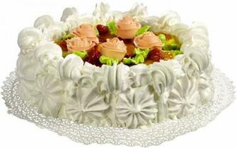 Tarta Merengue Frutas Food Wallpaper