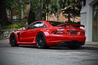 Red Mercedes Sl65 Amg Black Series HD Wallpaper