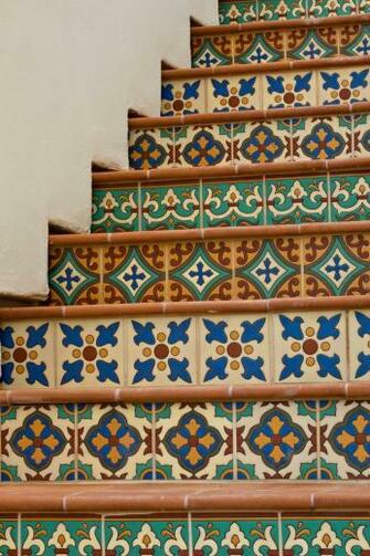 Spanish Tile Staircase Mosaics Tiles