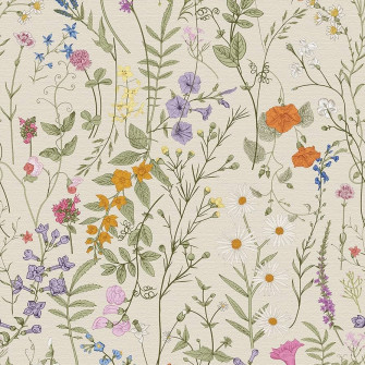 Jiffdiff Wallpaper Self Adhesive Blooming Vintage Colourful