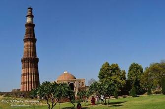 Qutub Minar New Delhi Park Wallpaper Baltana
