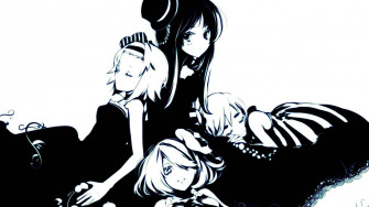 Anime Black And White Wallpaper