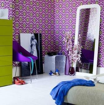 Retro Modern Bedroom Desktop Wallpaper
