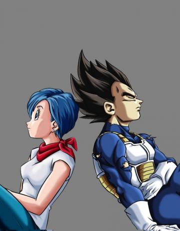 Bulma And Vegeta Anime Dragon Ball Minimal