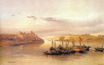 David Roberts Paintings The Ancient Egyptian Civilization And