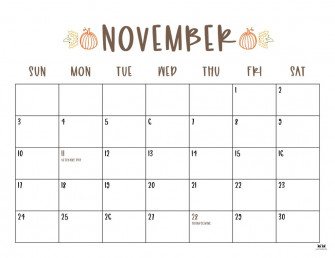 Print A Calendar November Wallpaper
