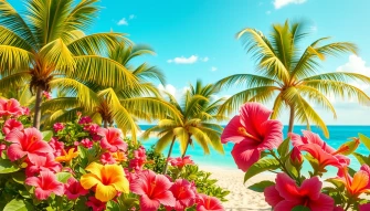 Tropical Preppy Summer Wallpaper