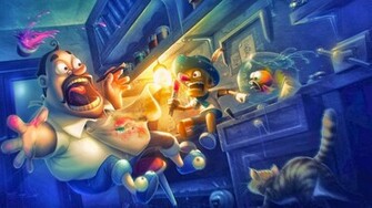 Funny Scared Cartoon Wallpaper