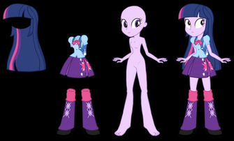 Equestria Girls Twilight Vector Base