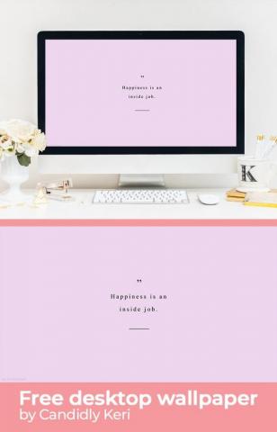 Happiness Is An Inside Job Quotation Typography Inspirational