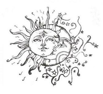 Celestial Sun And Moon