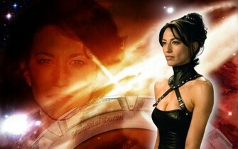 Claudia Black Playing Vala Mal Doran And Wearing Her Season Wallpaper