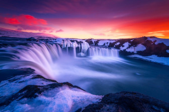 Waterfall Background Wallpaper