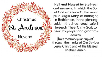 St Andrew Christmas Novena Desktop Wallpaper The Littlest Way