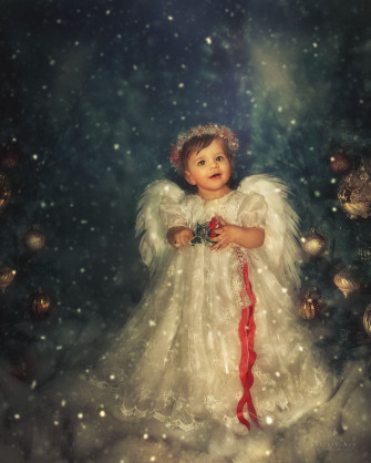 Christmas Angel Vintage Snow Art Juliettphotography Wallpaper