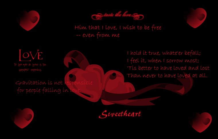 Red Love Heart Background