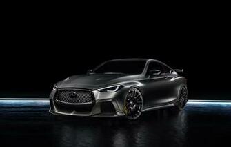 Wallpaper Infiniti Black Background Sedan Q60