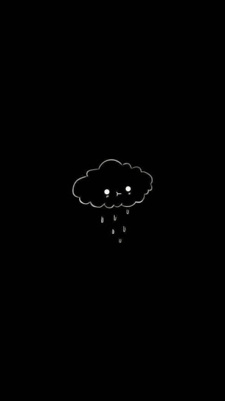 Pretty Aesthetic Line Art Cloud Wallpaper