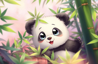 Cute Anime Panda Wallpaper