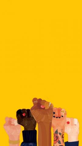 Girl Girlpower Feminism Female Yellow Wallpaper
