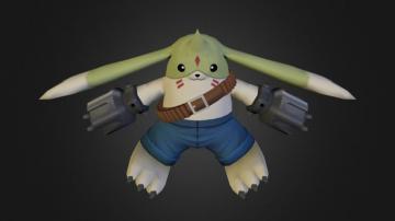Pc Computer Digimon Masters Gargomon 3d Model By Rogarmao