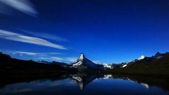 Matterhorn Midnight Reflection Wallpaper