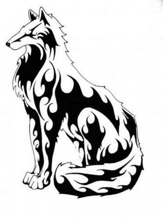 Tribal Wolf By Ev R More578