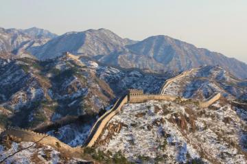Great Wall Of China In Winter 4k Ultra HD Wallpaper Background