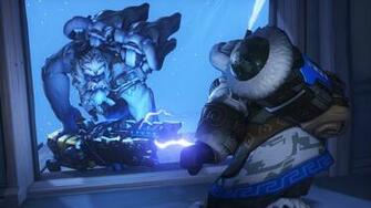 Overwatch Winter Wonderland Winston Vs Mei 4k Ultra HD Wallpaper