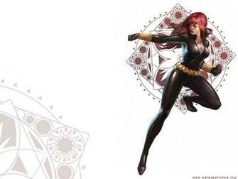 Black Widow Marvel Comics HD Wallpaper Cartoon Animation