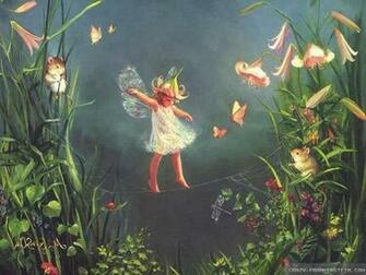 Flower Fairy Wallpaper