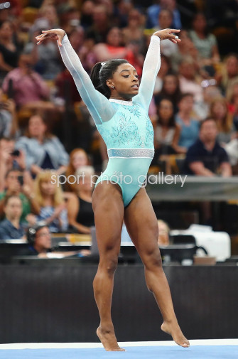 Simone Biles Usa Floor American Championships Boston Image
