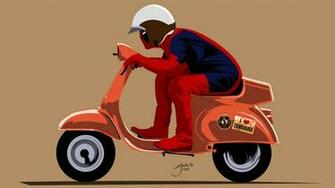 Deadpool Marvel Scooter Wallpaper
