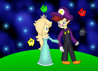 Waluigi X Rosalina And Wallpaper